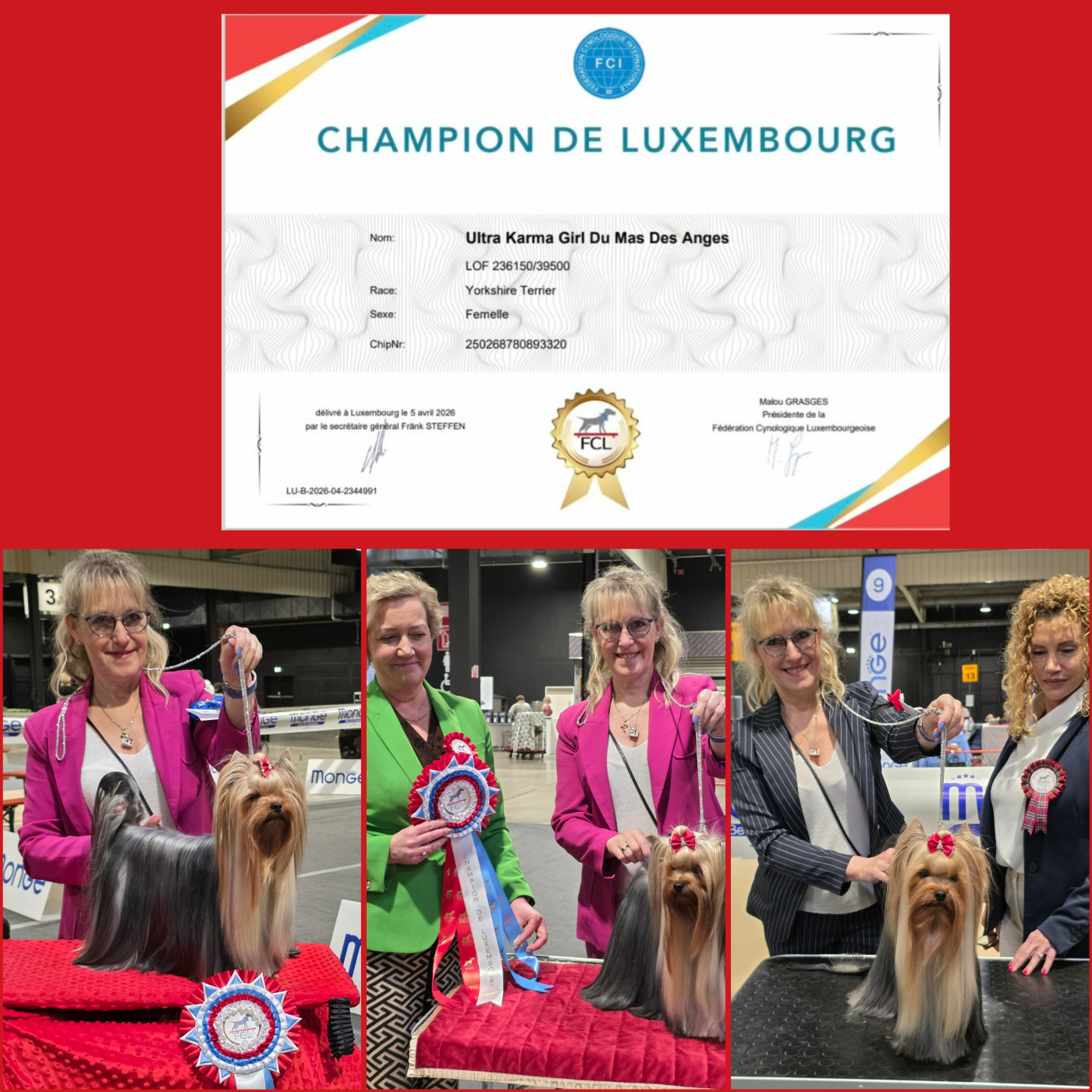 Dog Show Luxembourg 4 et 5 avril 2026
